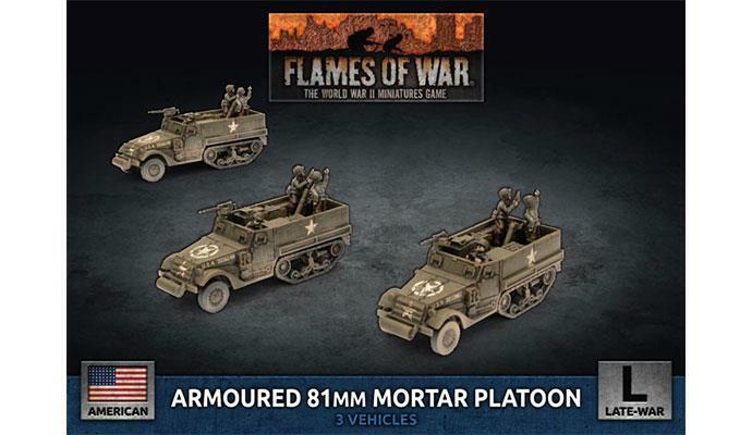 Battlefront Miniatures Flames Of War Us Armoured 81mm Mortar Platoon Fow Ubx78
