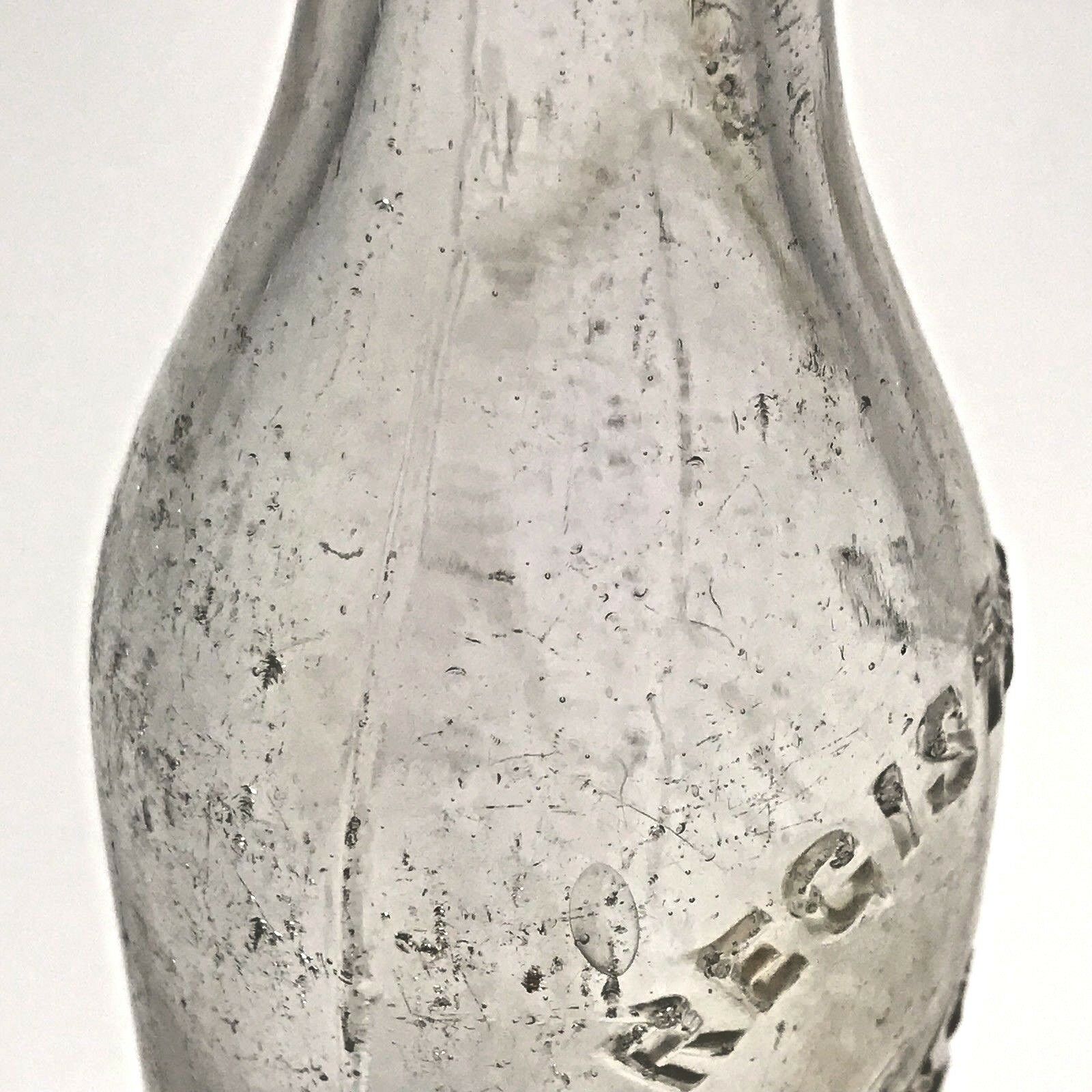 Antique Bottle Soda Pop Embossed New York Seltzer Mfgco Bim Crown Top Air Bubble