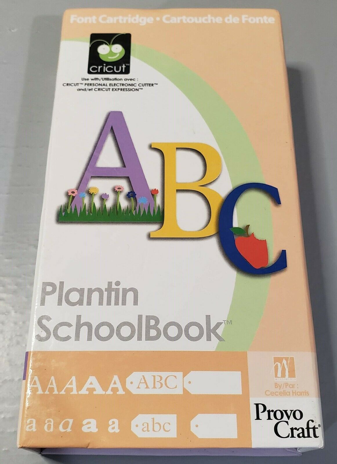 Cricut Plantin Schoolbook Cartridge Provo Craft 29-0390 - Text/shapes