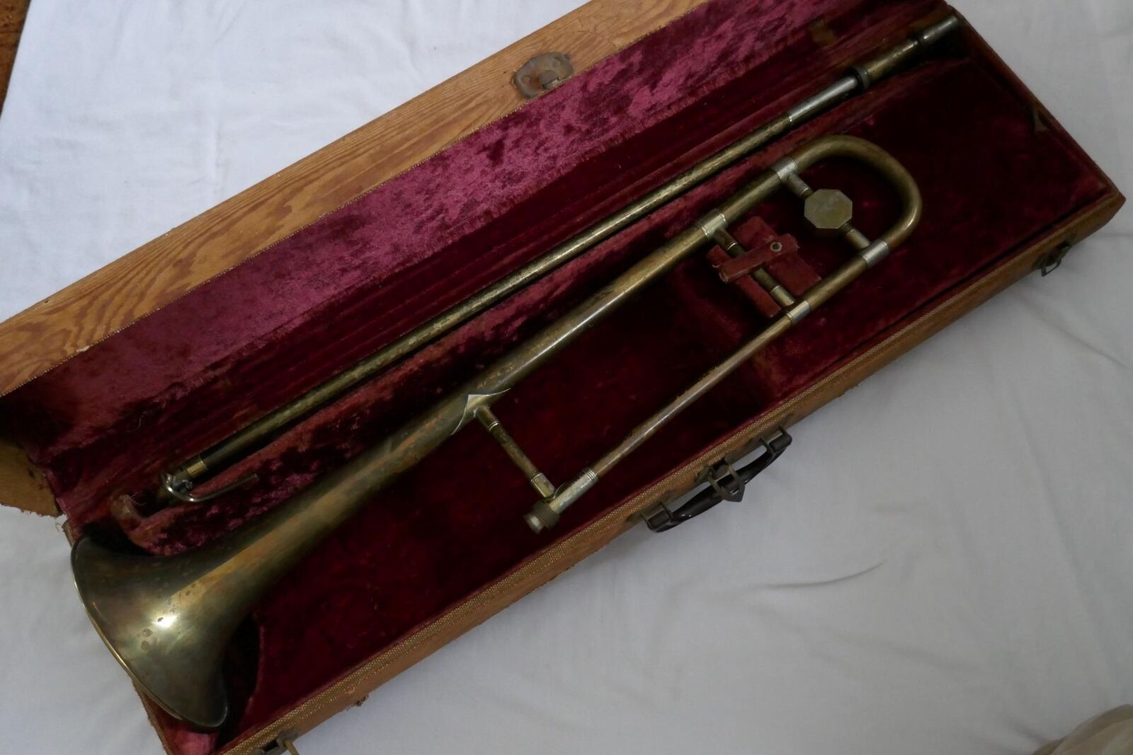 Vintage Oxford Trombone W/ Case Serial # 3826 Made In England