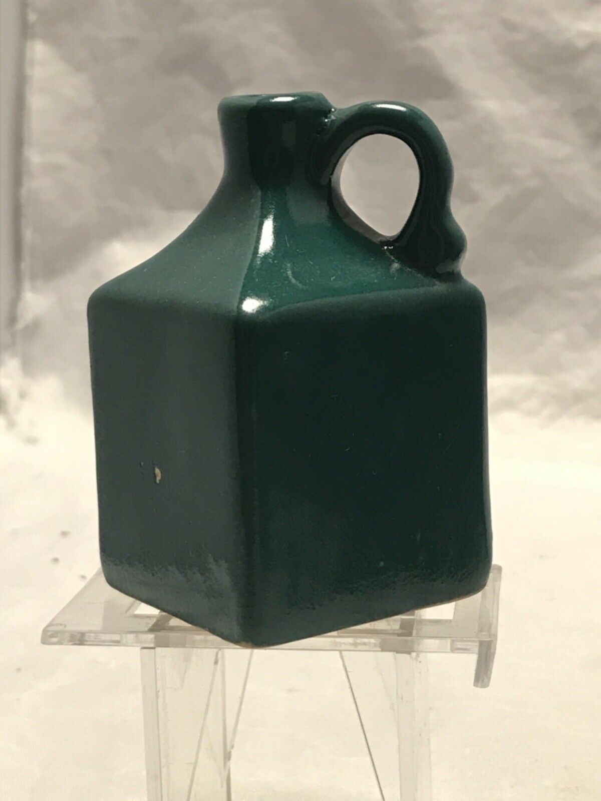 Uhl Pottery Teal Miniature Square Jug