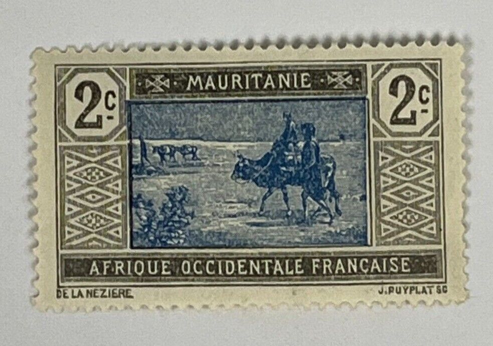 Mauritania / French West Africa Scott #19 2c Stamp - Crossing Desert (mint) X30