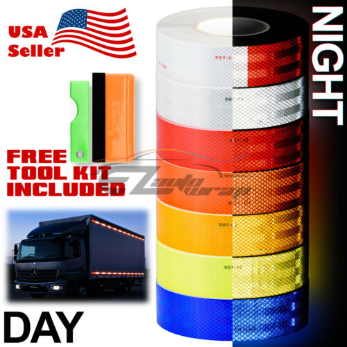 Reflective Conspicuity Tape 2in X 150ft Dot-c2 Safety Warning Sign Car Truck Rv