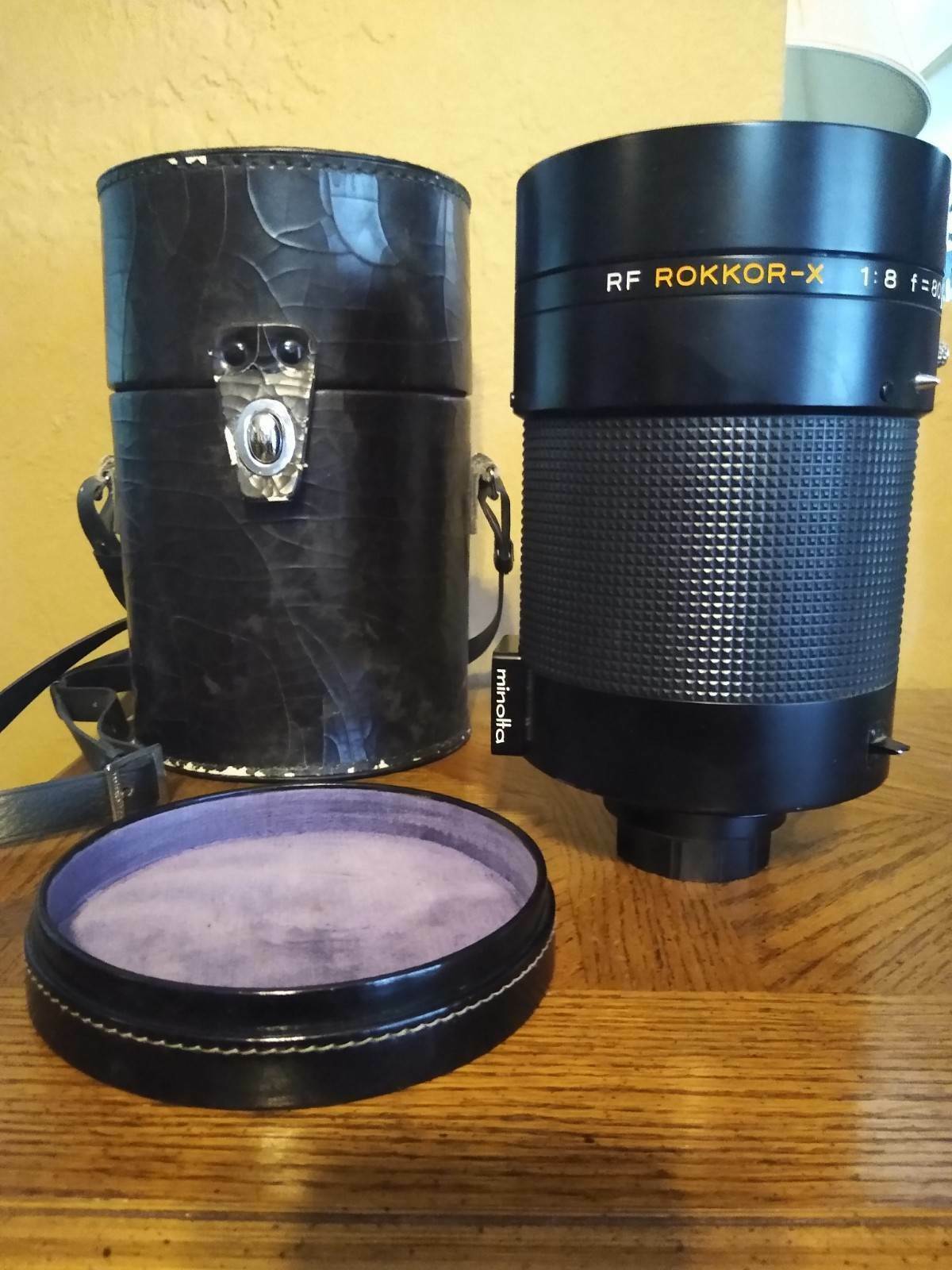 Minolta Rf Rokkor-x 1:8 F8 800mm Lens With Case And Filters