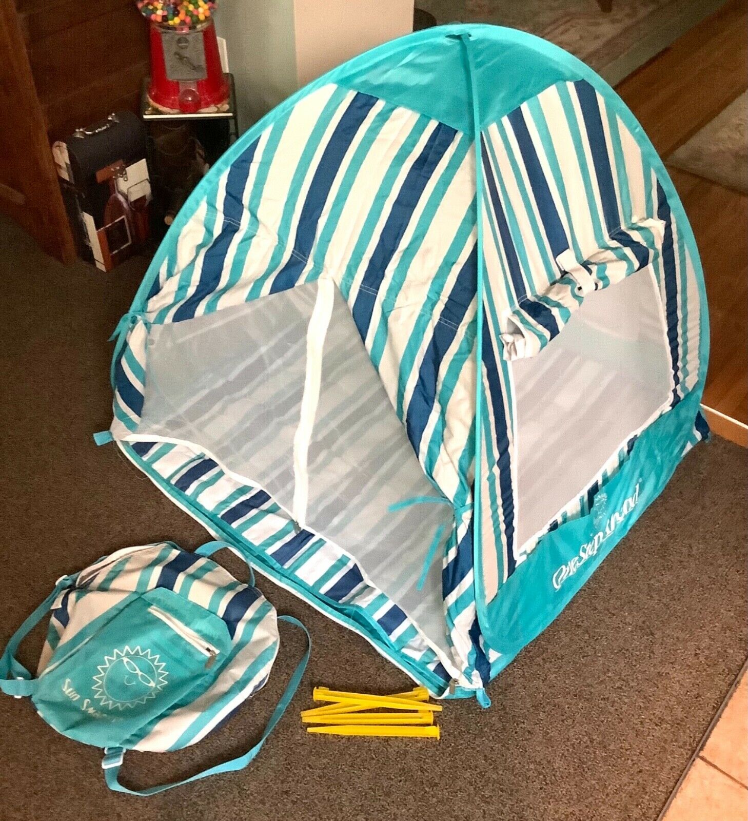 One Step Ahead Sun Smarties Baby-kids Pop-up Beach-travel Tent Free Shipping!