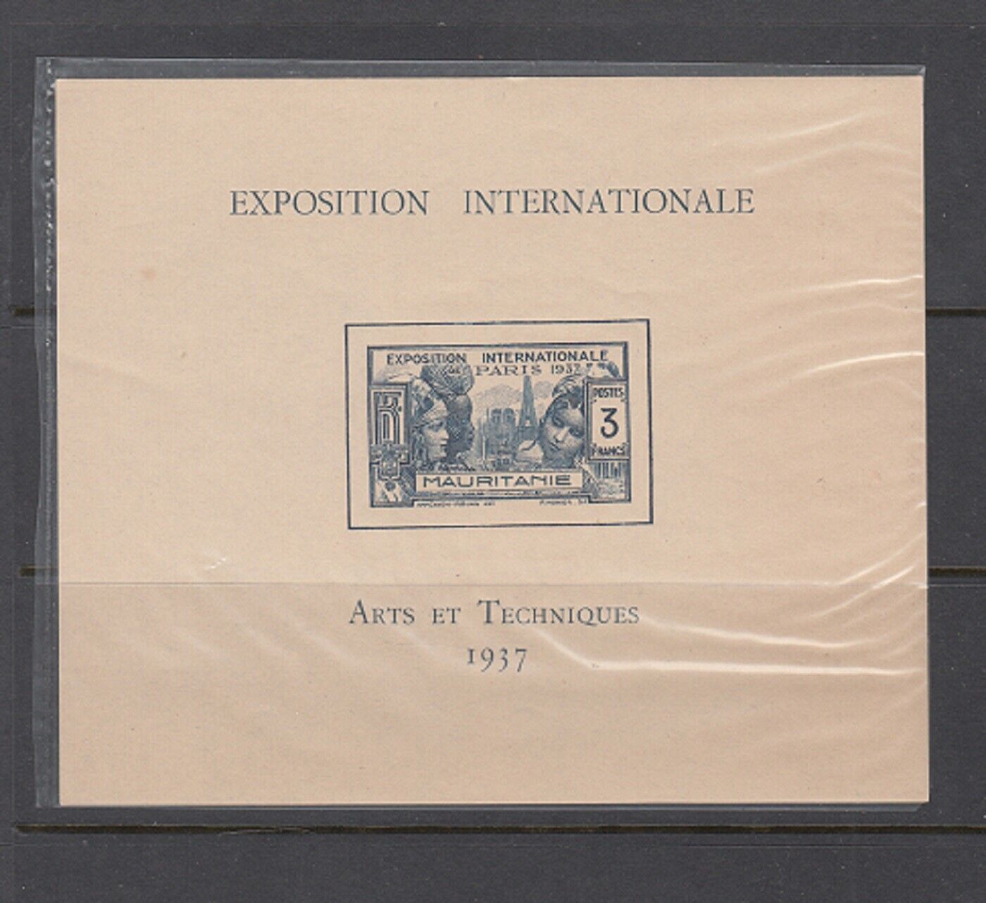 Mauritania Sc# 75 Exposition Internationale - Paris 1937 S/s - Mnh