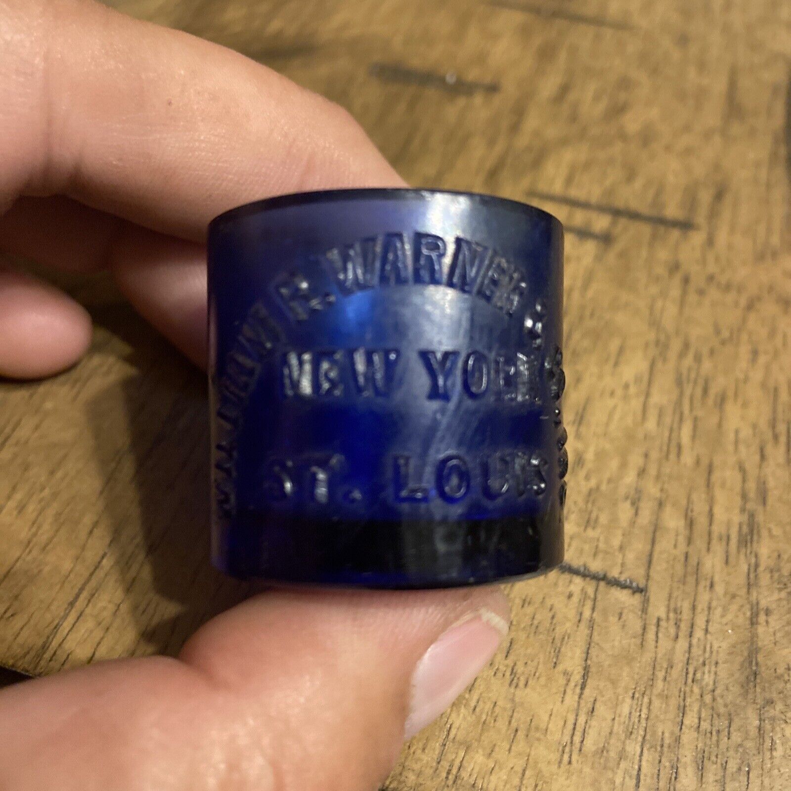 Vintage William R. Warner & Co. Inc. Cobalt Medical Medicine Measuring Cup