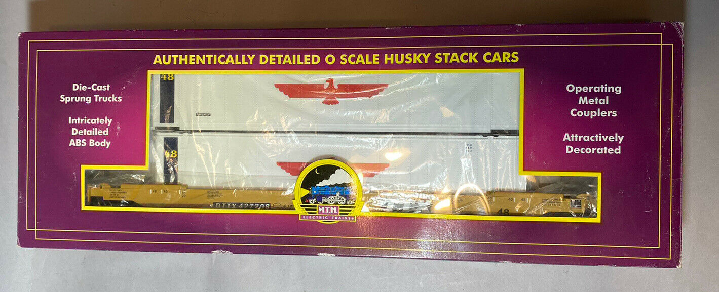 Mth Husky Stack Car 20-9501 O Scale Trailer Train. Ttx. Our Inventory # U127