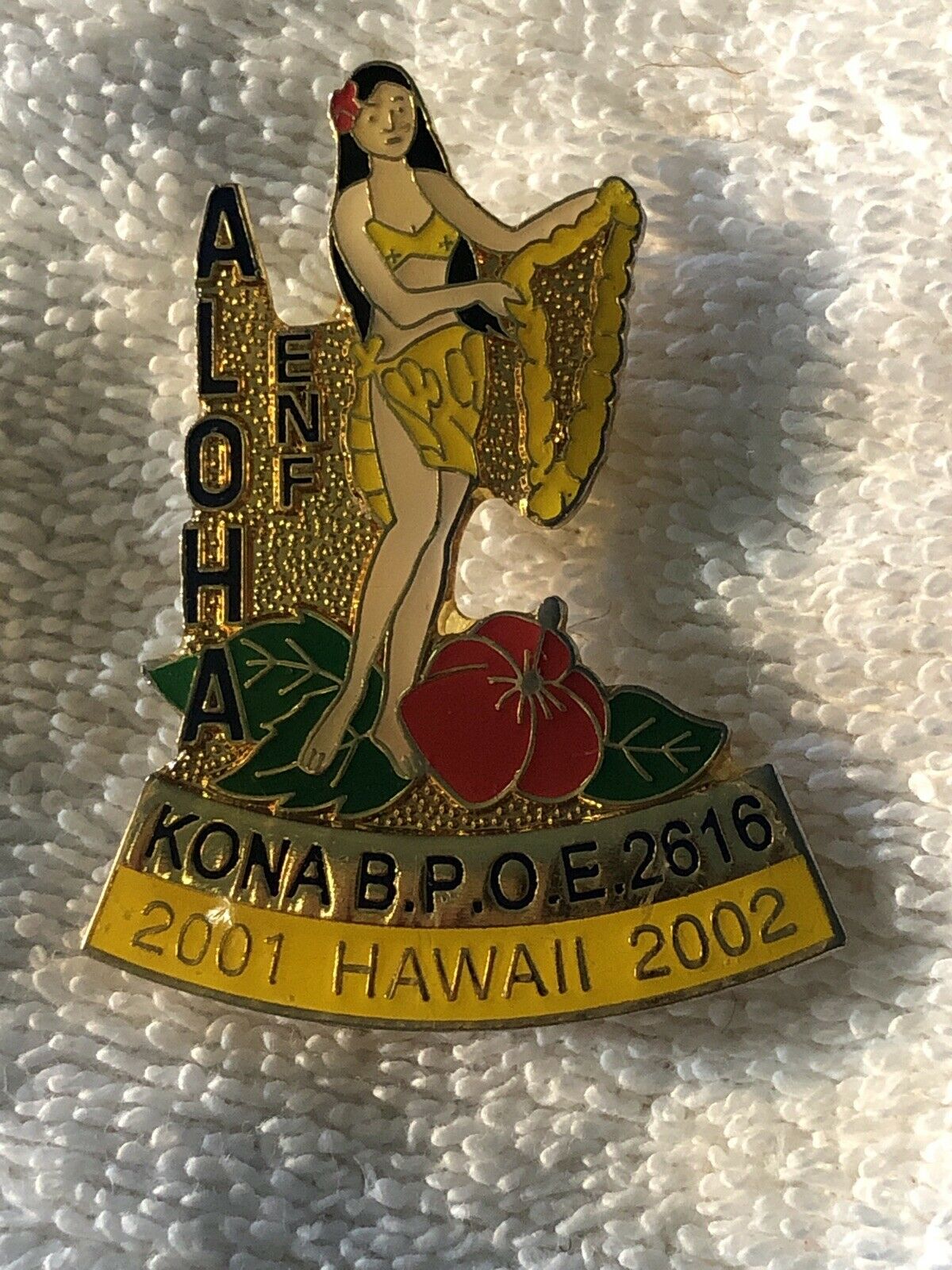 Aloha Kona Hawaii 2616 B.p.o.e. Brotherhood Of Elks Pinback