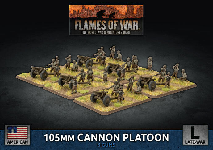 Flames Of War - American: 105mm Cannon Platoon Ubx82