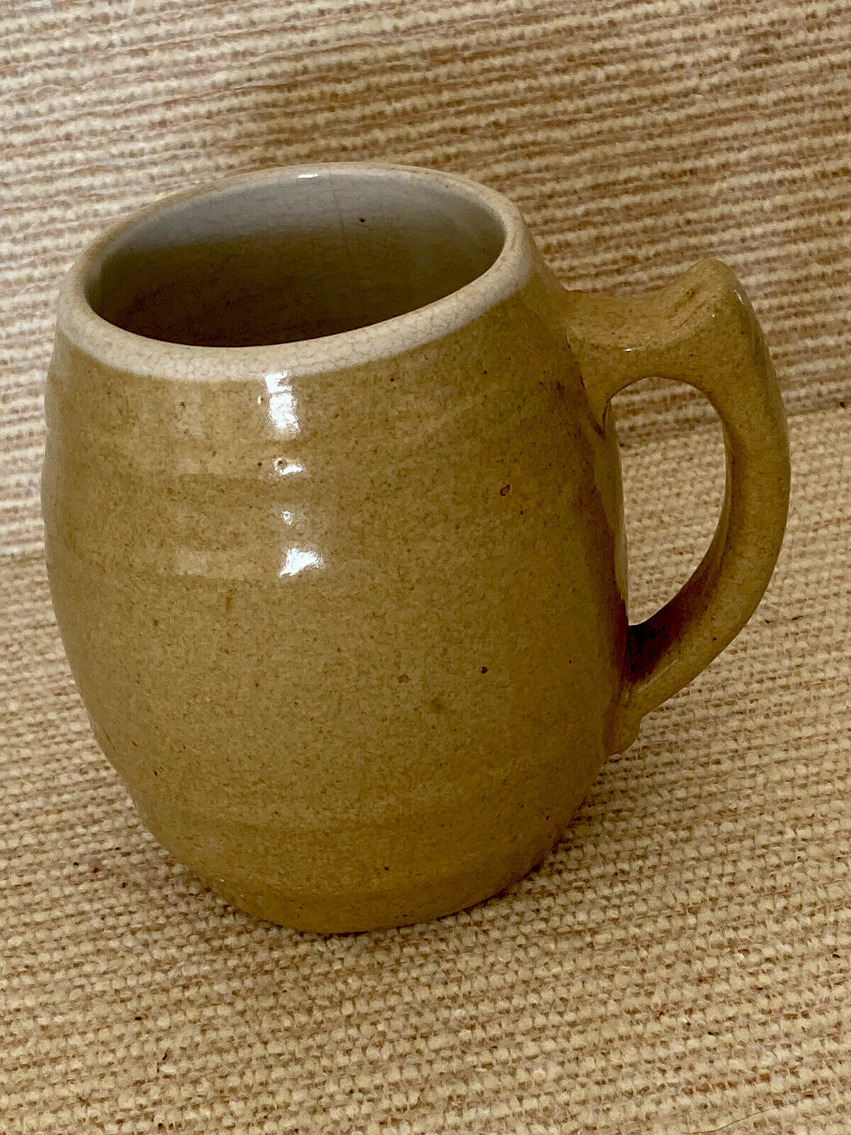 Vintage Uhl Pottery Mug 4 1/2” Tall Huntingburg, Indiana