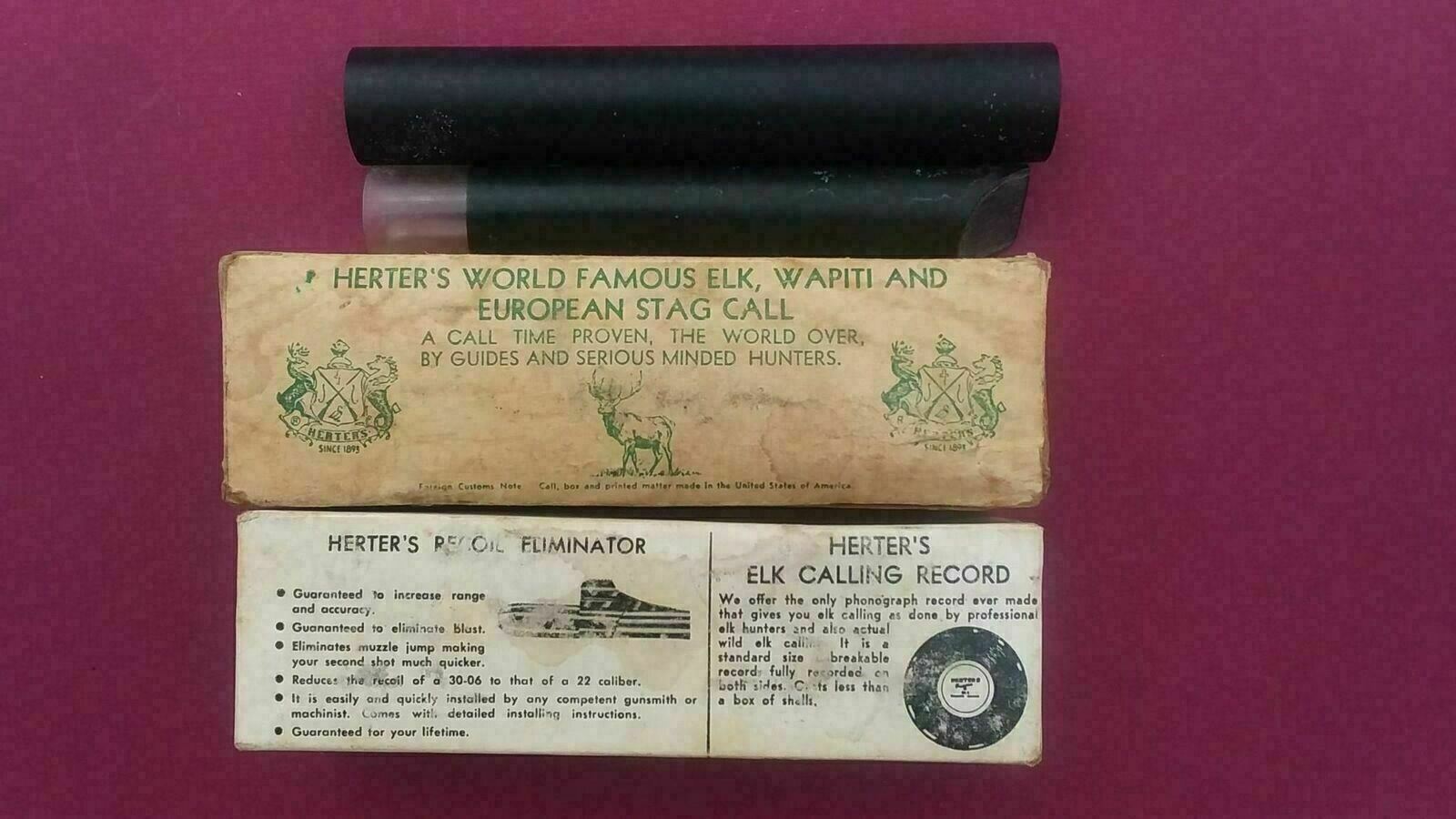 Herter's World Famous Elk Wapiti And European Stag Call For Hunters In Box #531