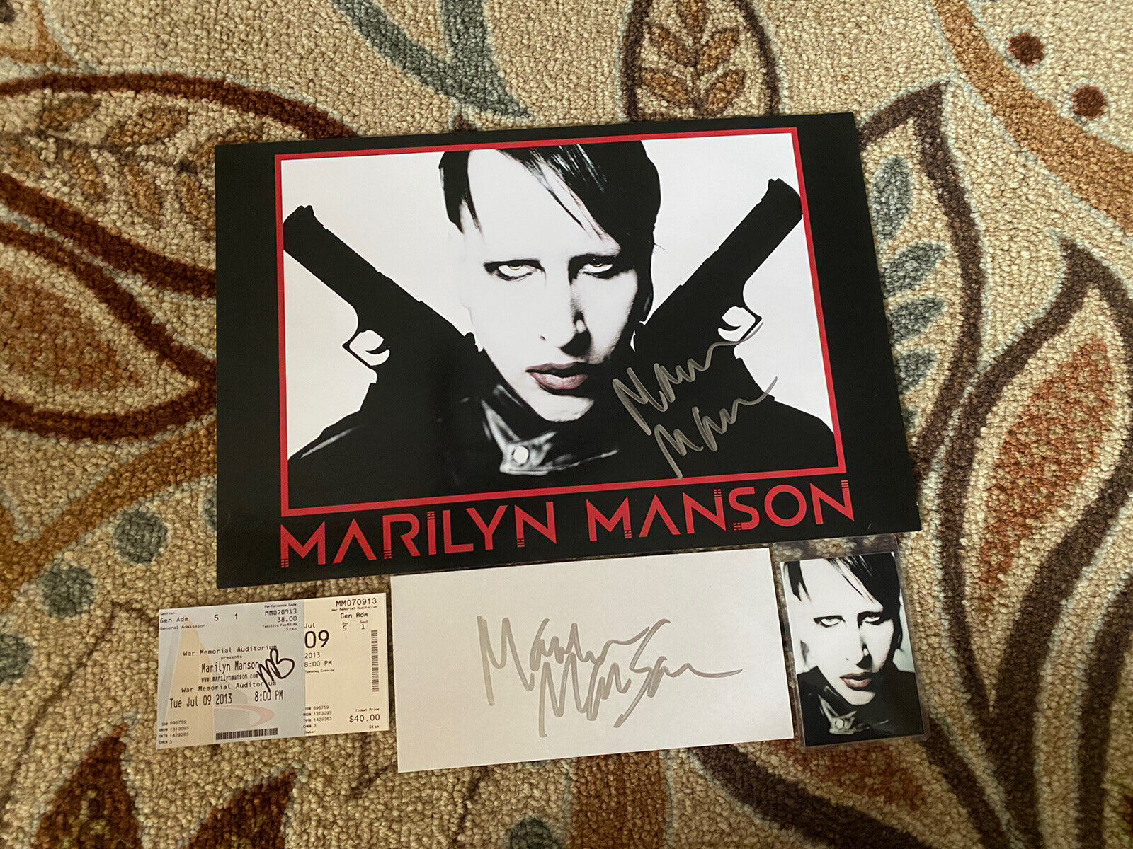 Marilyn Manson Autograph