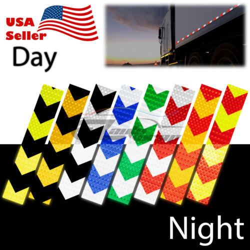 Dot-c2 Conspicuity Arrow Reflective Tape 1 Foot/stripe Safety Warning Trailer Rv