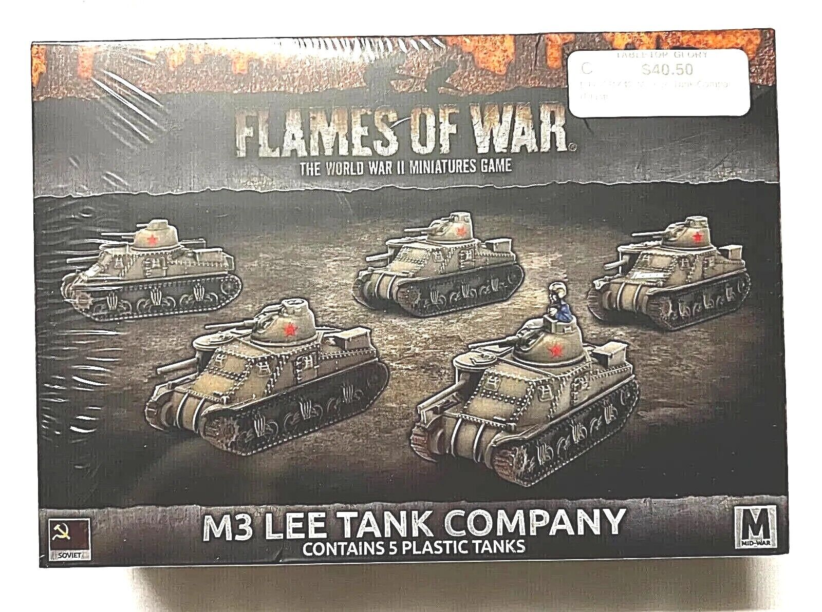 Flames Of War M3 Lee Tank Company New Sealed