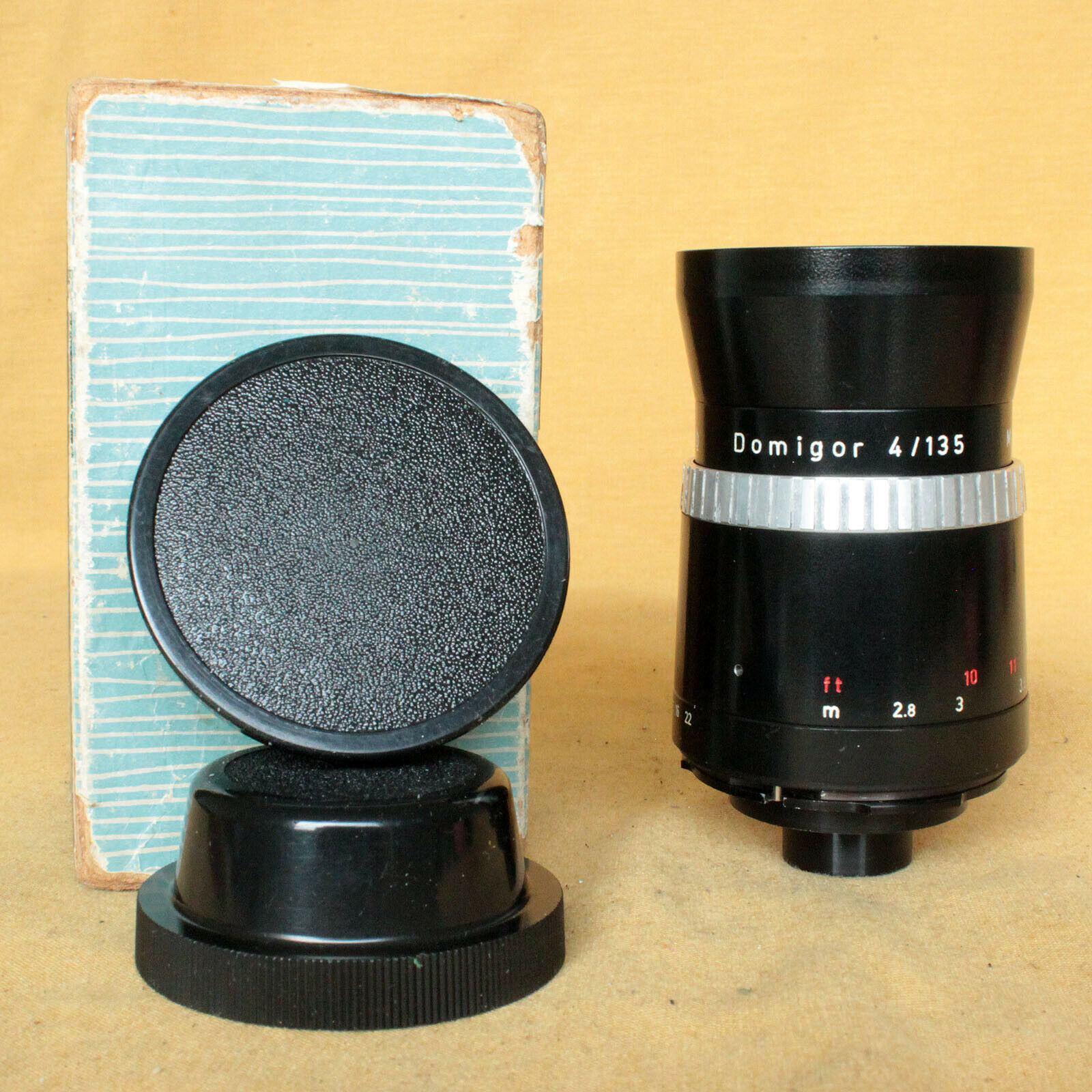 Domigor 135/4 Meyer Optik Tele Lens For Pentina Cla Works Rare Original Box