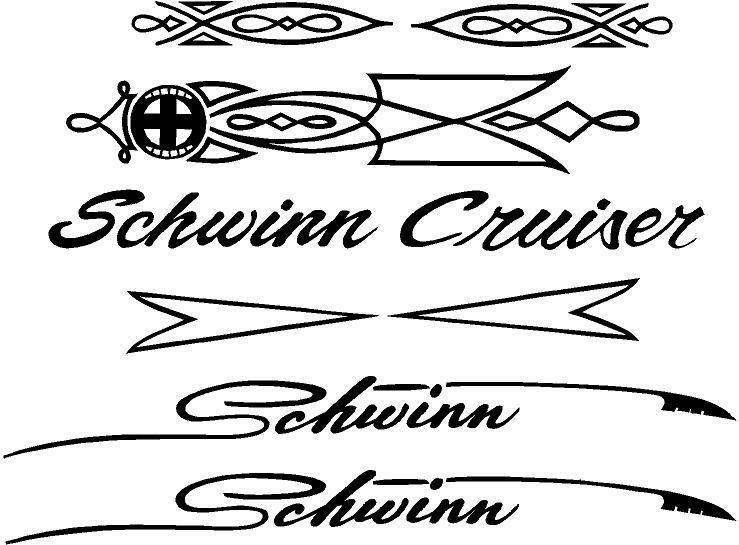 Schwinn Cruiser Decal Set