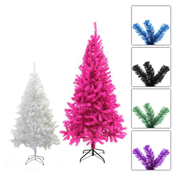 2ft - 8ft Pvc Artificial Christmas Tree Unlit Multiple Colors Sizes Xs S M L Xl