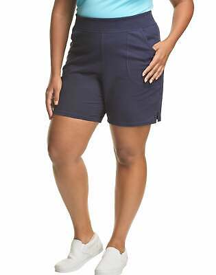 Just My Size Pull-on Women's Shorts Cotton Jersey Plus 7" Inseam Size 1x-5x