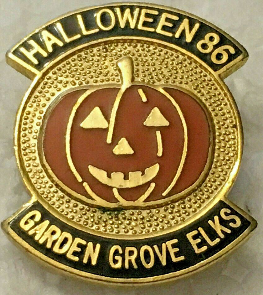 Bpoe Elks Lapel/hat Pin Garden Grove Elks Halloween 1986
