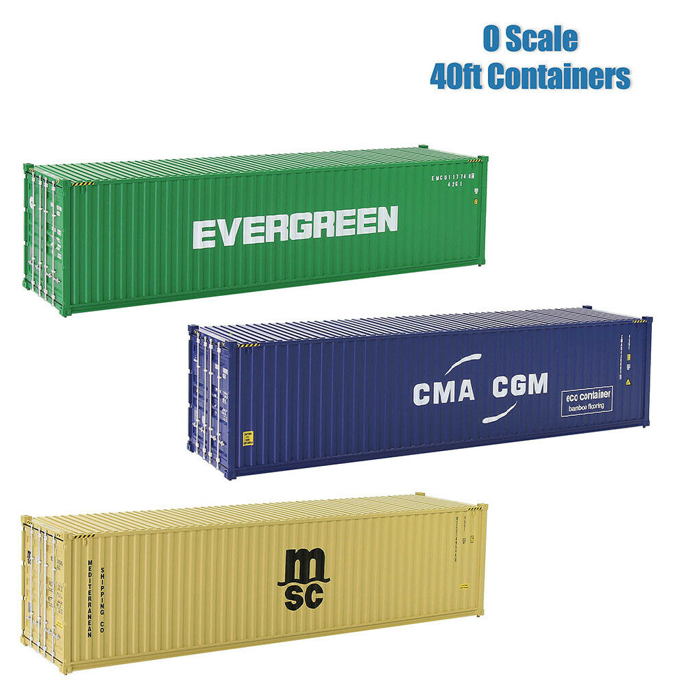 1pc O Scale 40ft Shipping Container Model Railway 1:48 40 Foot Container C4340