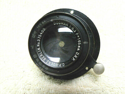 Rare Vintage C.p. Goerz Berlin Dogmar 165mm 16.5cm F/6.3 -f/50 View Camera Lens