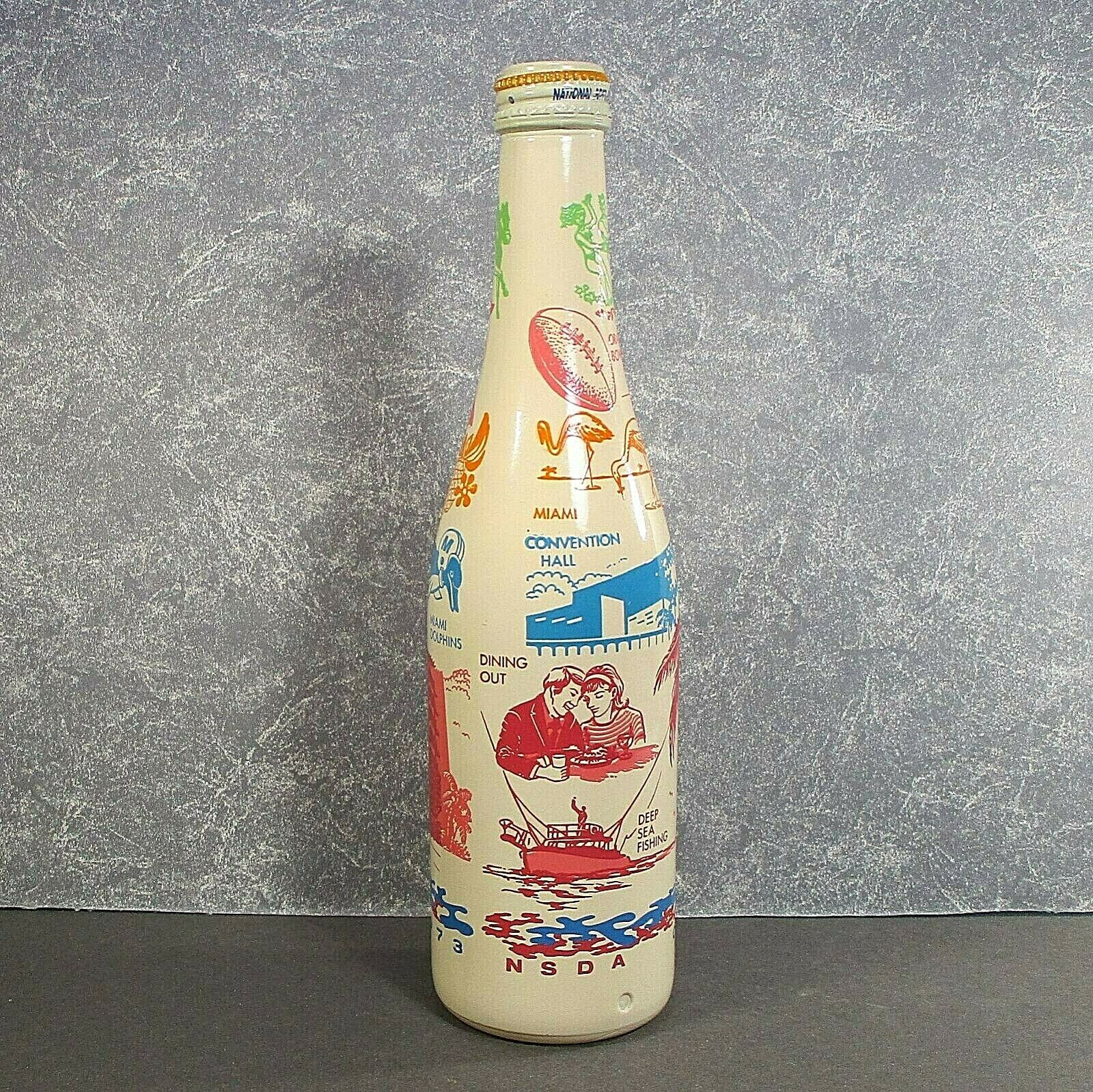 Bottle Nsda Convention Mami Beach 1973 Commerative Empty (soda) W Cap #1 ʵ X1