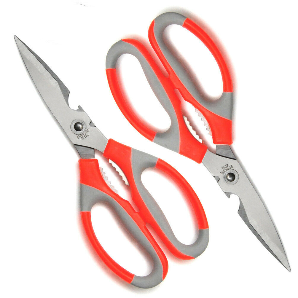 2 Pack-scissors Stainless Steel Kitchen Sharp Scissors Multi-purpose